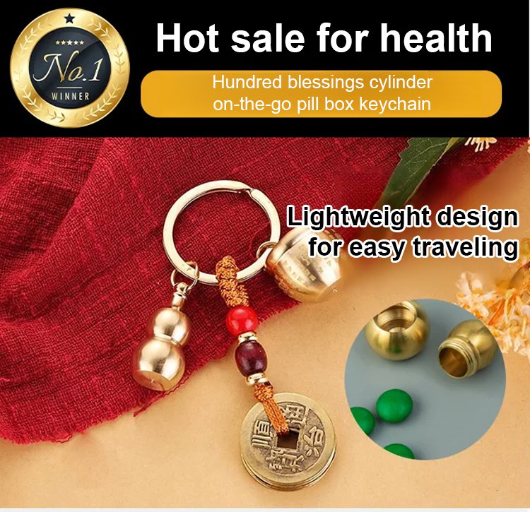 Waterproof pill organizer keychain Baifu