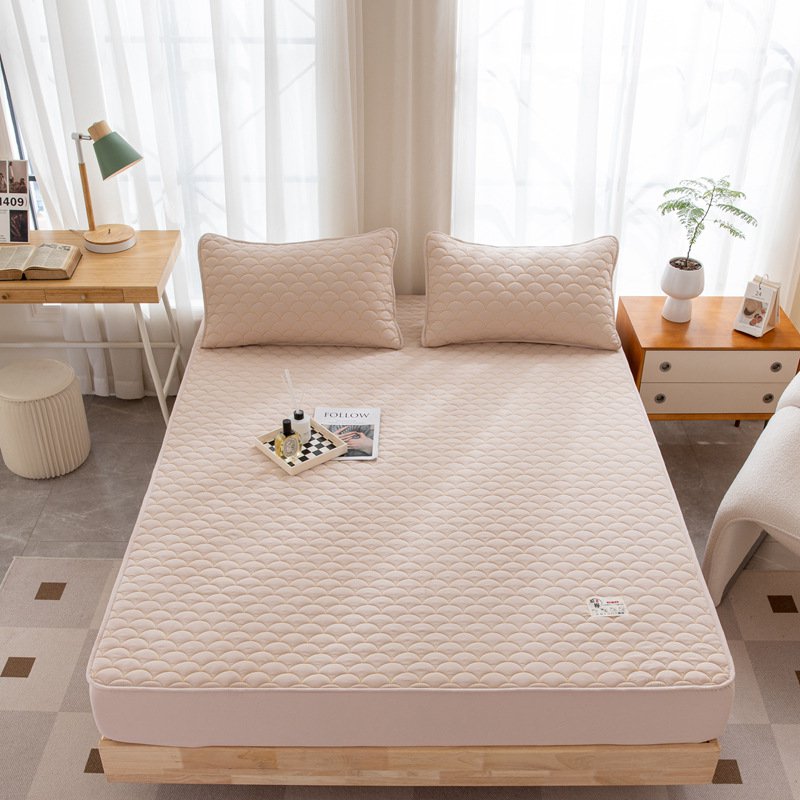 洗われた綿のベッドシーツのベッドシーツの大豆繊維の満ちる世帯のスリップ防止通気性