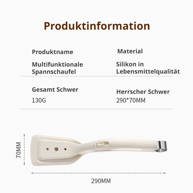 Praktischer Pizzaspachtelclip für die Küche