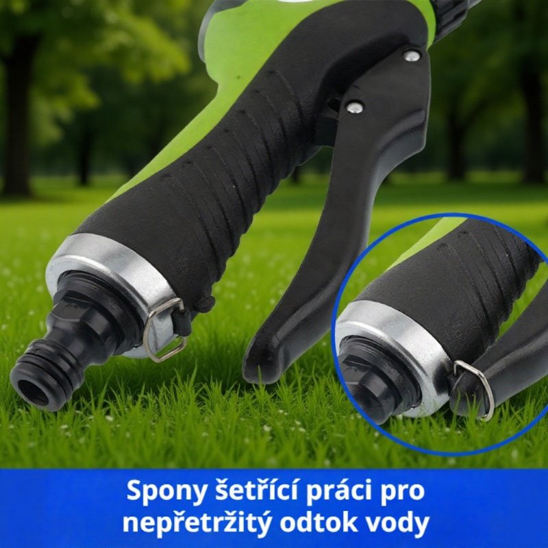  Hliníková vodní stříkací pistole s osmistupňovou tryskou