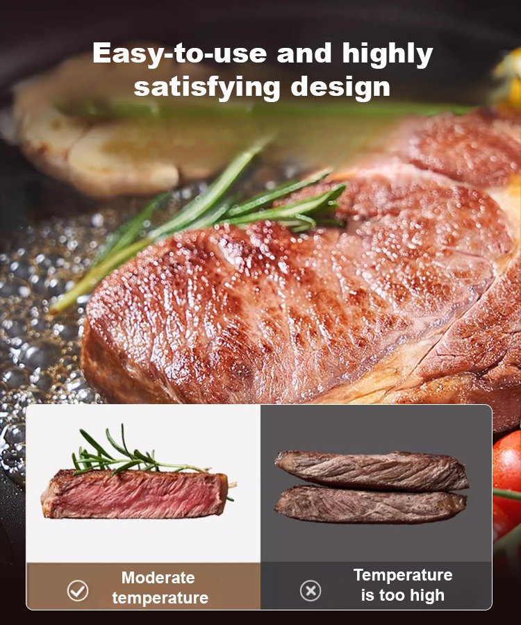 Zero-Coating Nitride Precision Iron Skillet