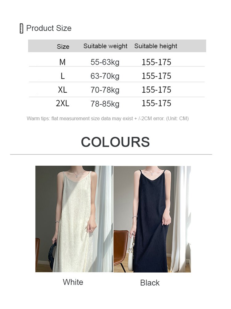 [Draped Cooler] Textured Bubble Yarn Camisole Dress