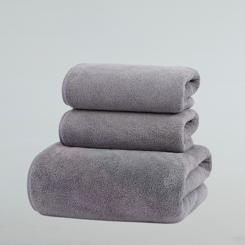 코랄 털 큰 수건