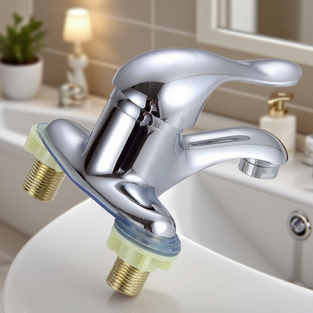 더블홀 냉온수 수도꼭지