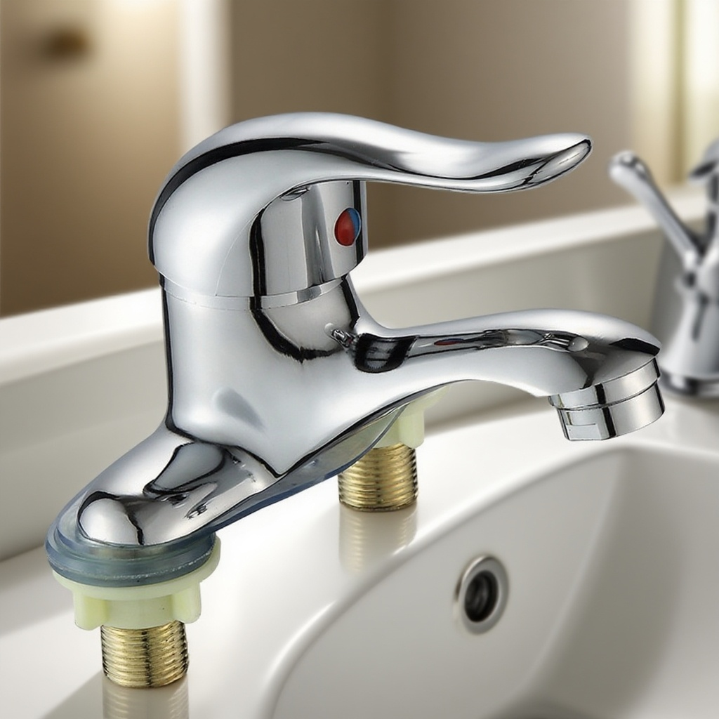 더블홀 냉온수 수도꼭지