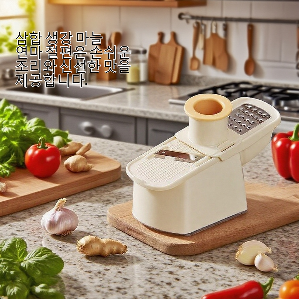 삼합 생강 마늘 연마 절편 신기