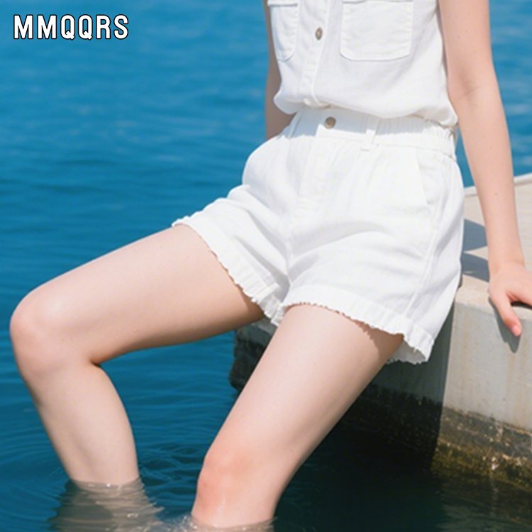 夏の新作カジュアルハイウエストパンツです