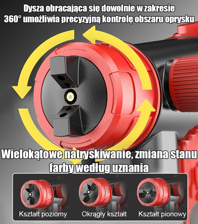 Wysokiej mocy pistolet natryskowy o wysokim ciśnieniu