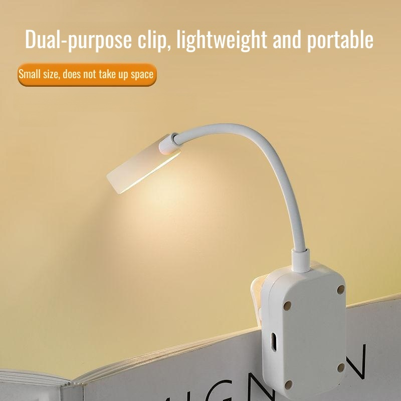 Mini rechargeable battery book lamp