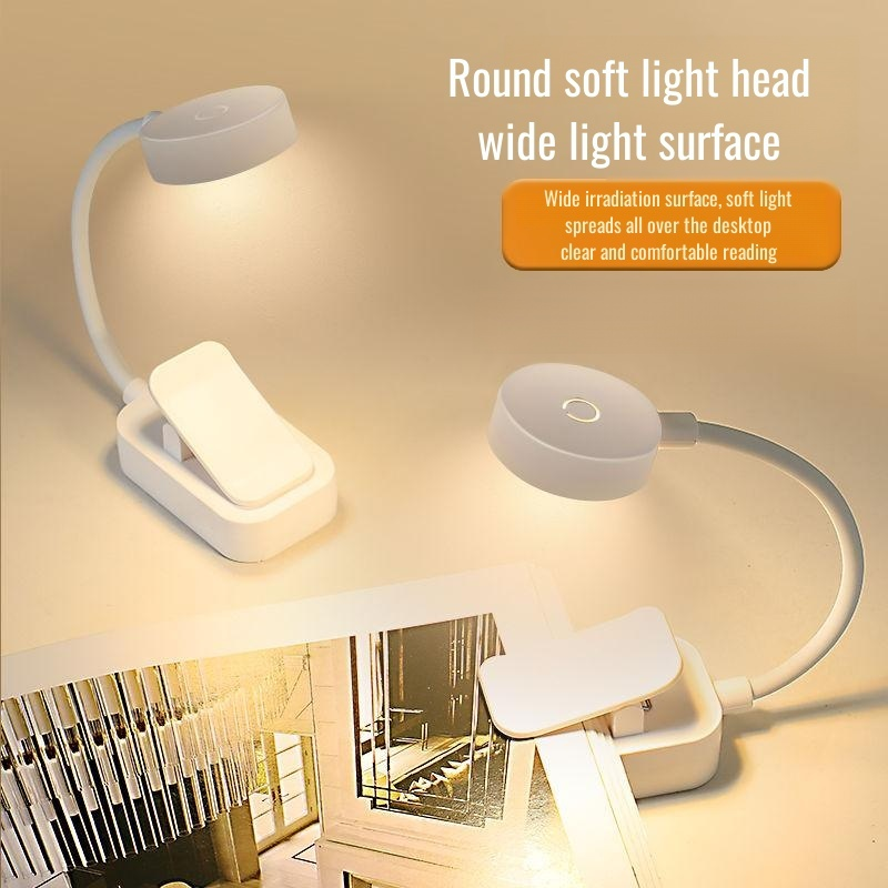Mini rechargeable battery book lamp