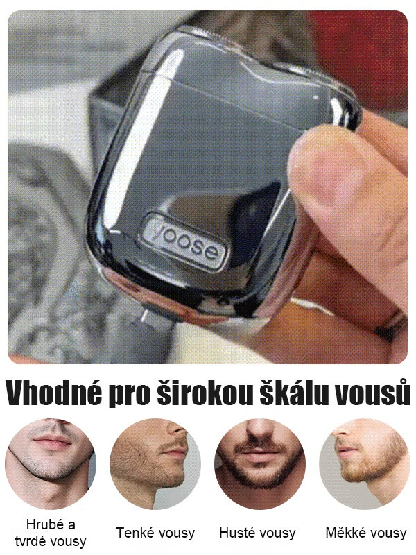 Nový mini dvouhlavý elektrický holicí strojek