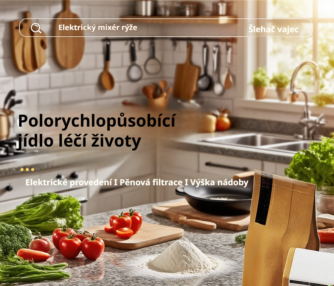 Automatický míchací pohár na vejce s výlevkou ve tvaru orlího zobáku