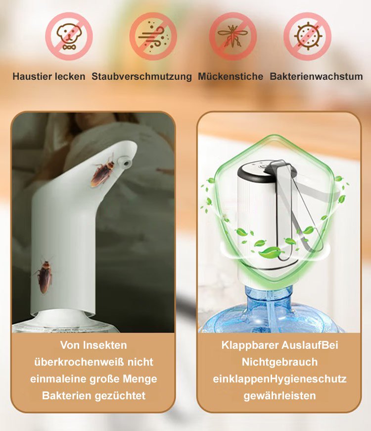 Faltbarer elektrischer Wasserabsauger