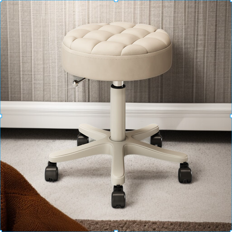 Sliding carpenter chair for beauty salons Round chair for home use