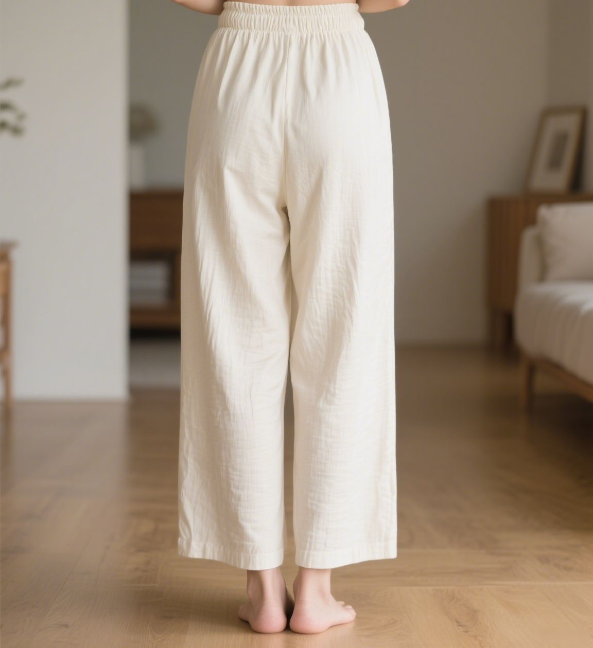 Damen Karottenhose mit hoher Taille