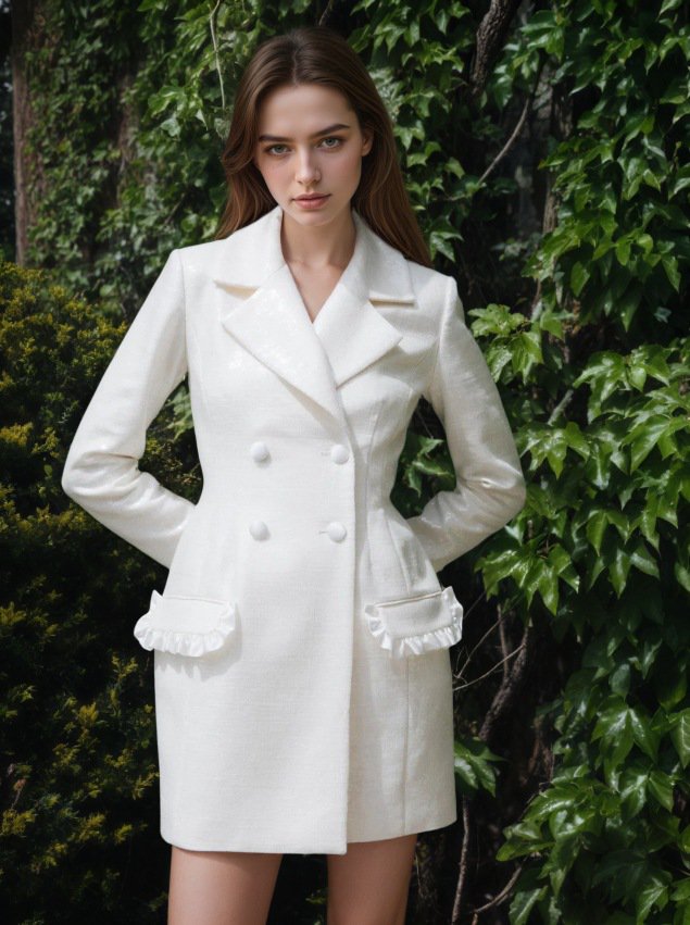 Elegantní klasické dvouřadé šaty