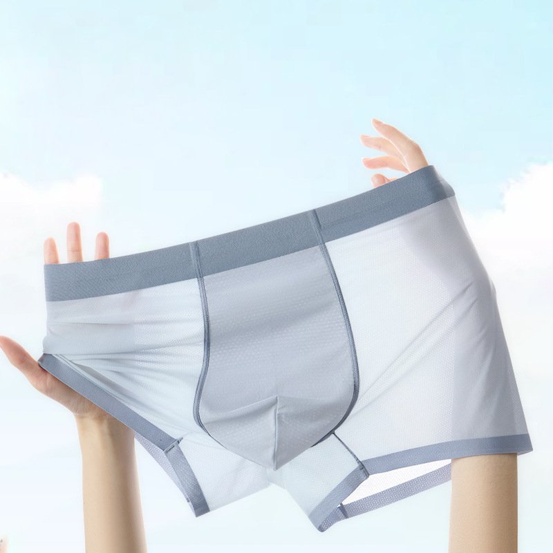 Letní tenké bezešvé antibakteriální rychleschnoucí spodní prádlo
