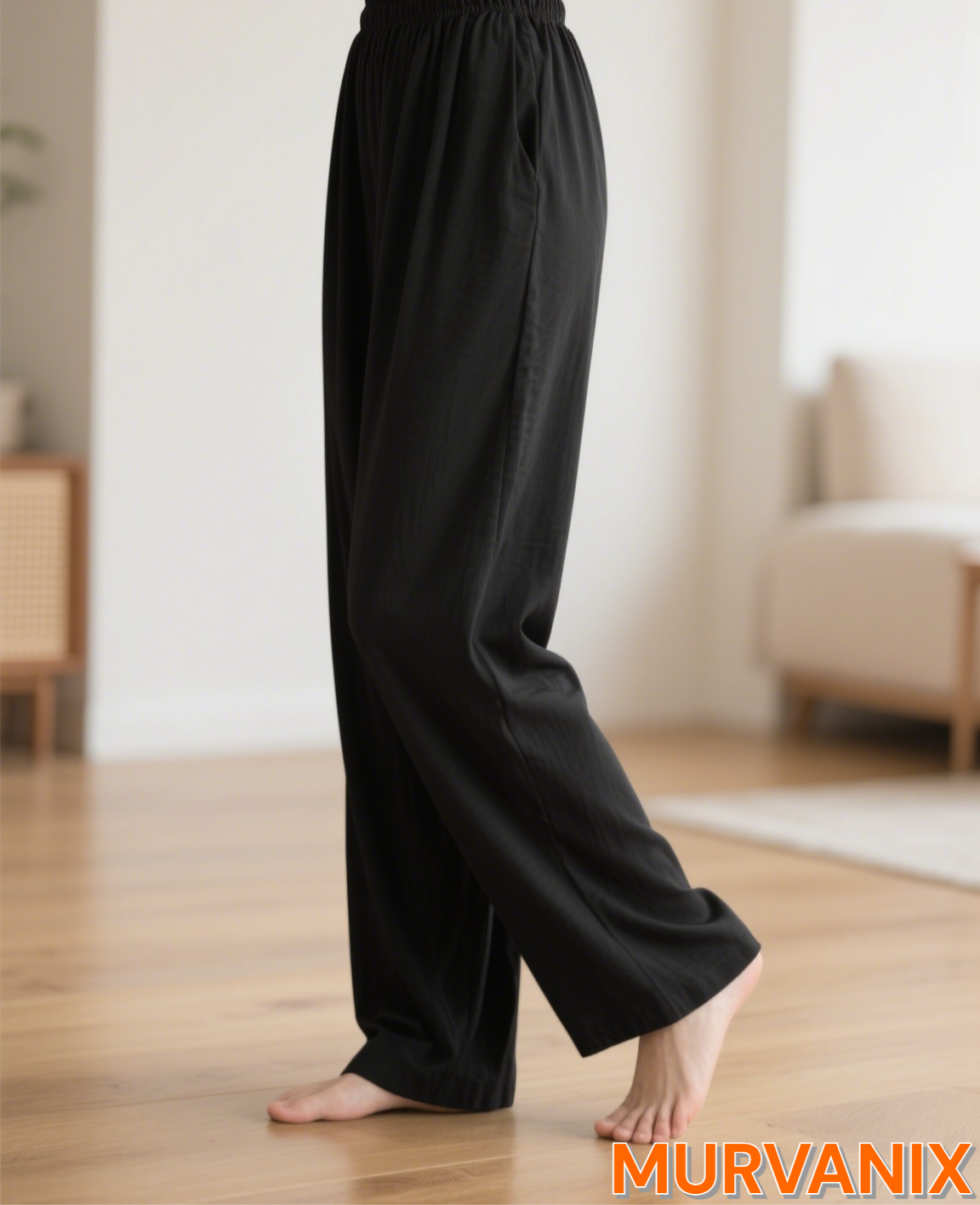 Damen Karottenhose mit hoher Taille