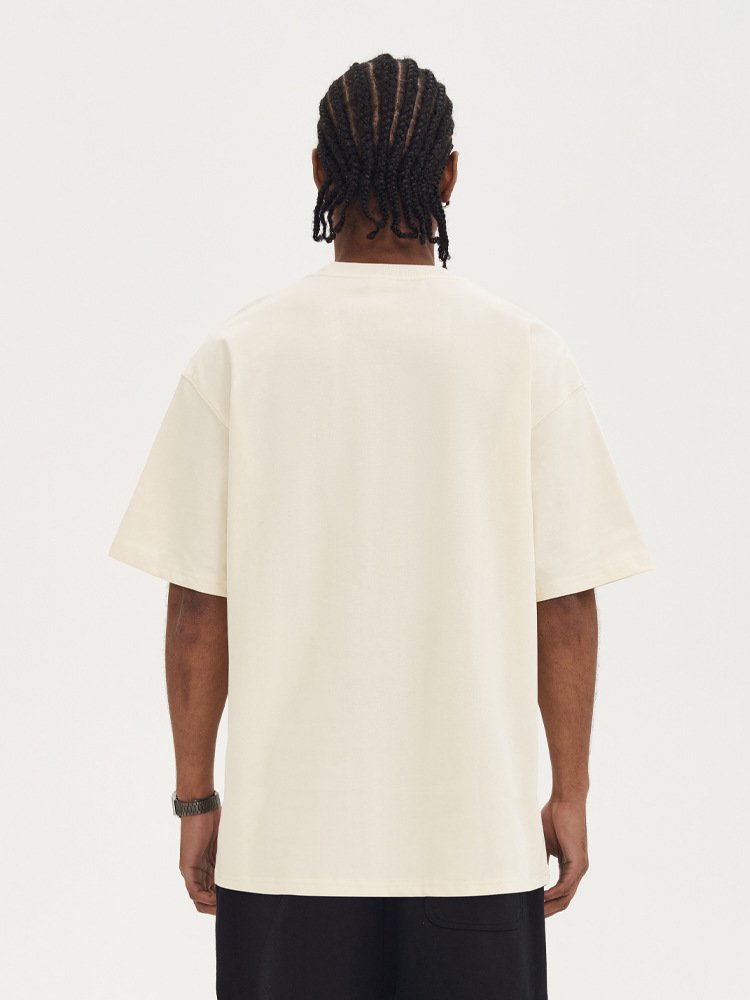 Pánské volné jednobarevné tričko