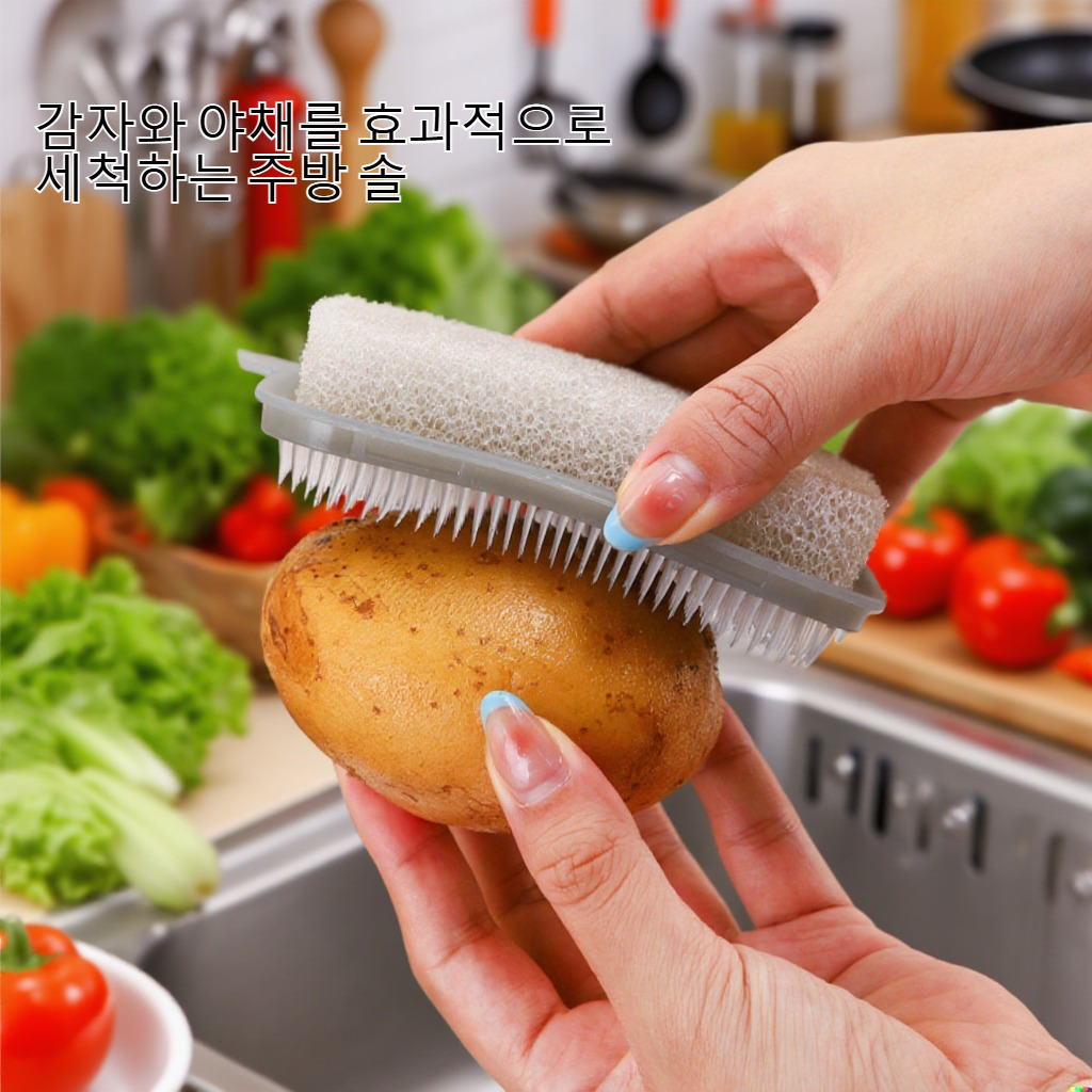 주방 감자 야채 세척 솔