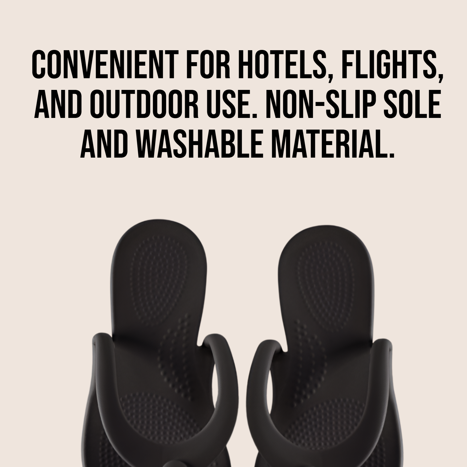 Foldable travel slippers