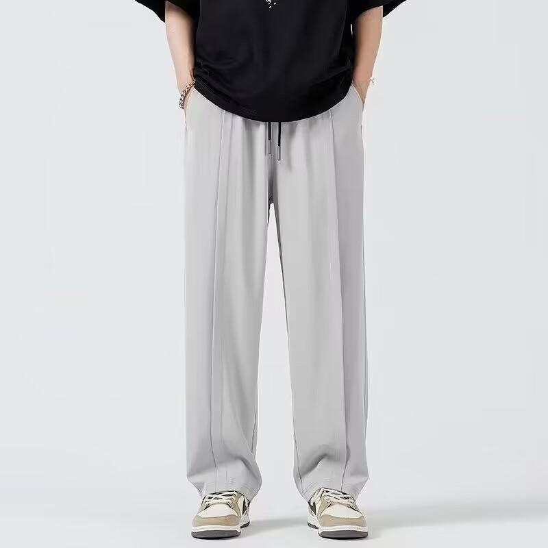 툭툭 캐주얼 정장바지 남성 일자핏 박시 트렌드 스트릿폭풍 남성 정장 바지 봄 패션