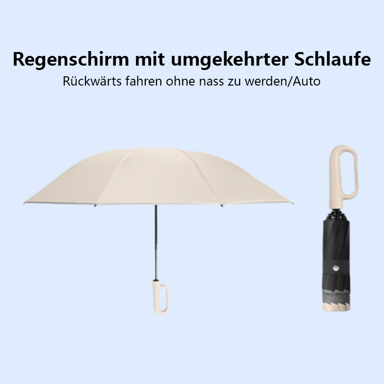 Regenschirm mit umgekehrter Schlaufe