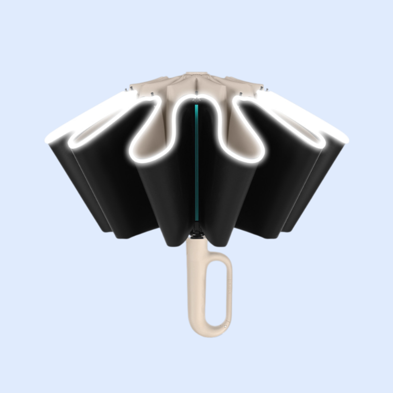 Regenschirm mit umgekehrter Schlaufe