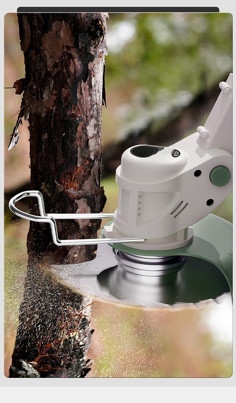 Electric weed whacker with rechargeable battery