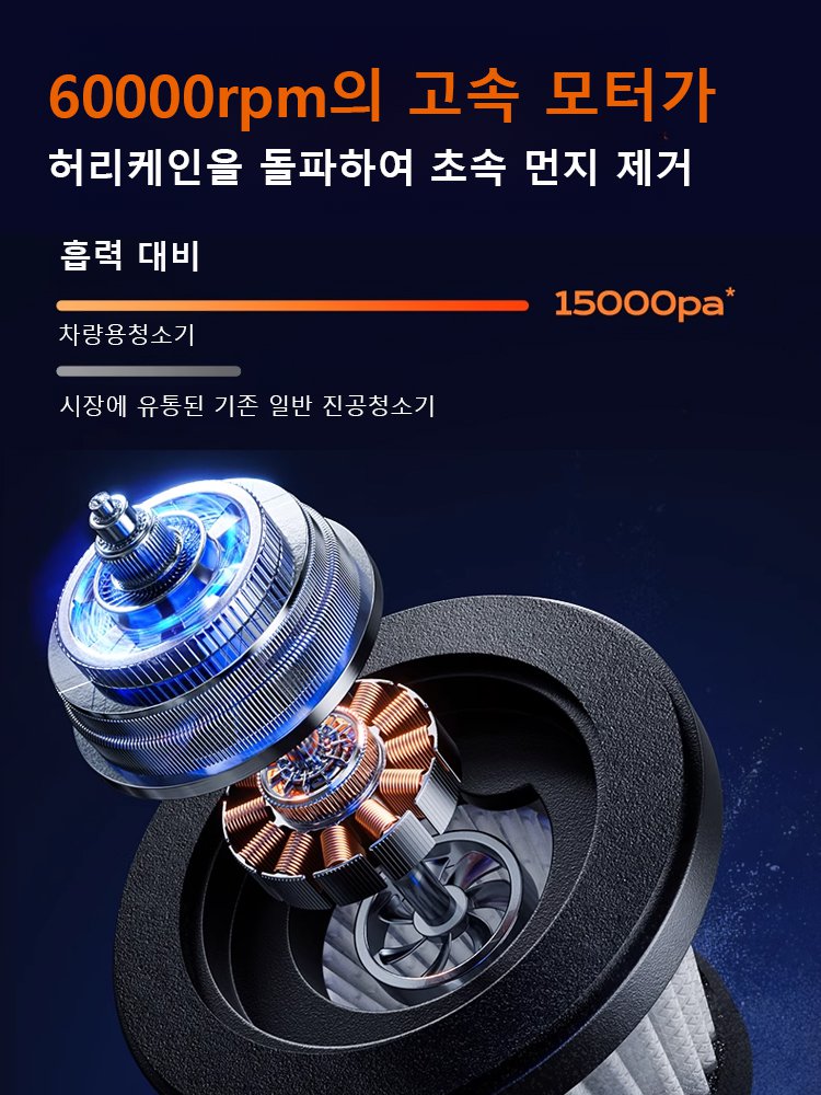 【초강력 흡입력】다기능 블로우-흡입 일체형 가정용 차량용 진공청소기