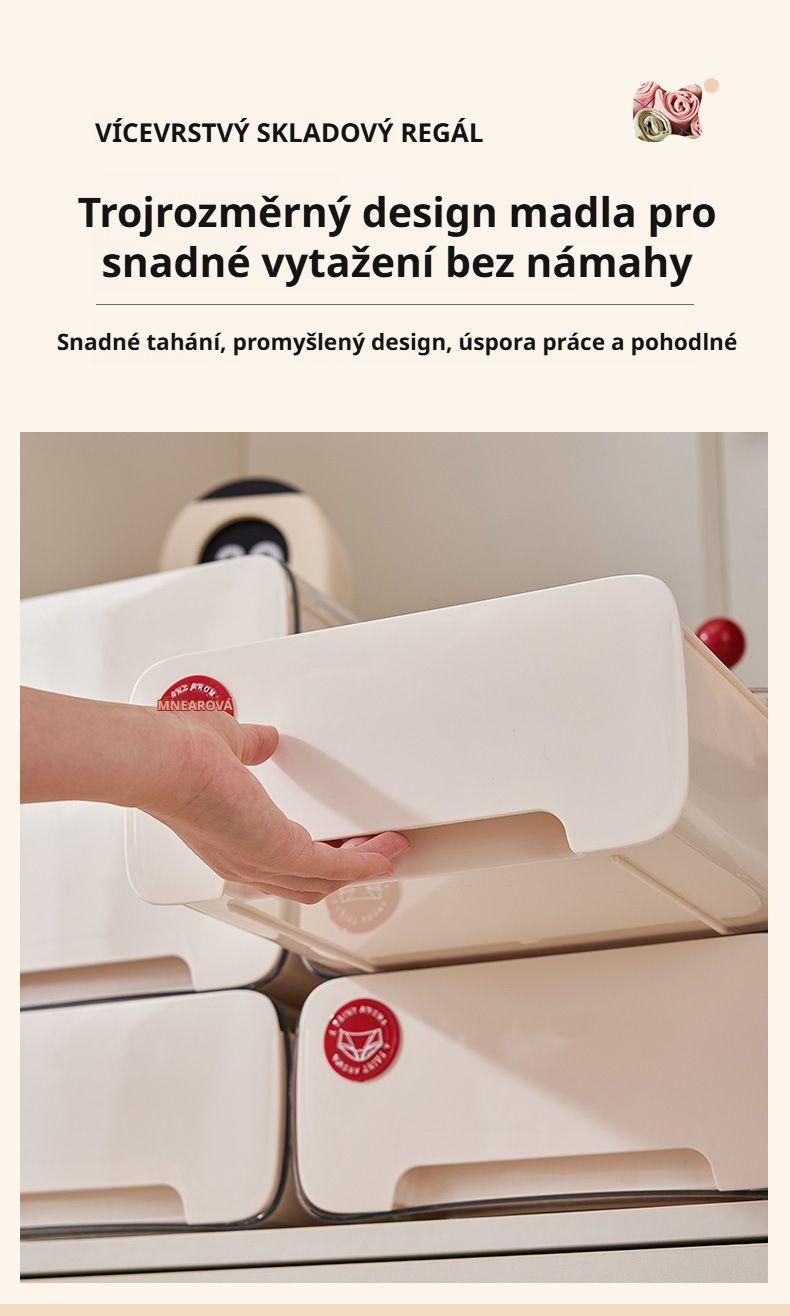 Úložný box na prádlo vhodný do malé skříně