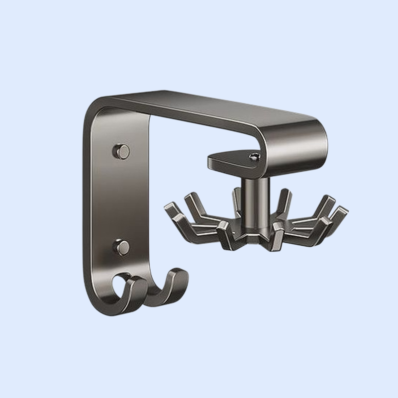 Punch-free kitchenware storage rack for spatulas, spoons and shovels