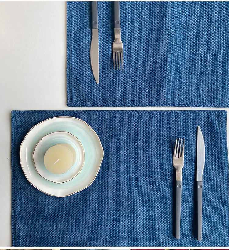 Close-up of double-layer construction placemat