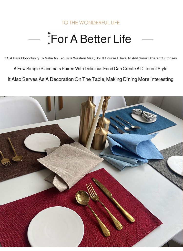 Boxed set of double-layer placemats and coasters