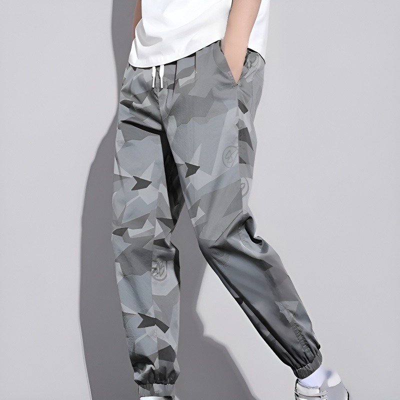 迷彩速乾接触冷感ジョガーパンツ【男女兼用】