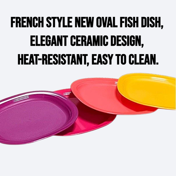 French style new oval fish dish