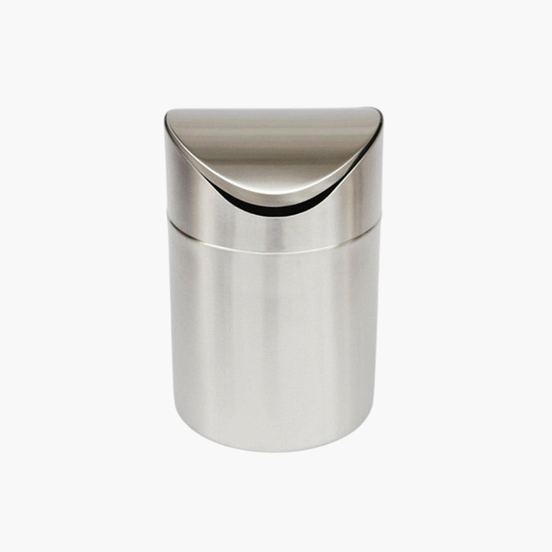 스테인리스 스틸 데스크탑 쓰레기통