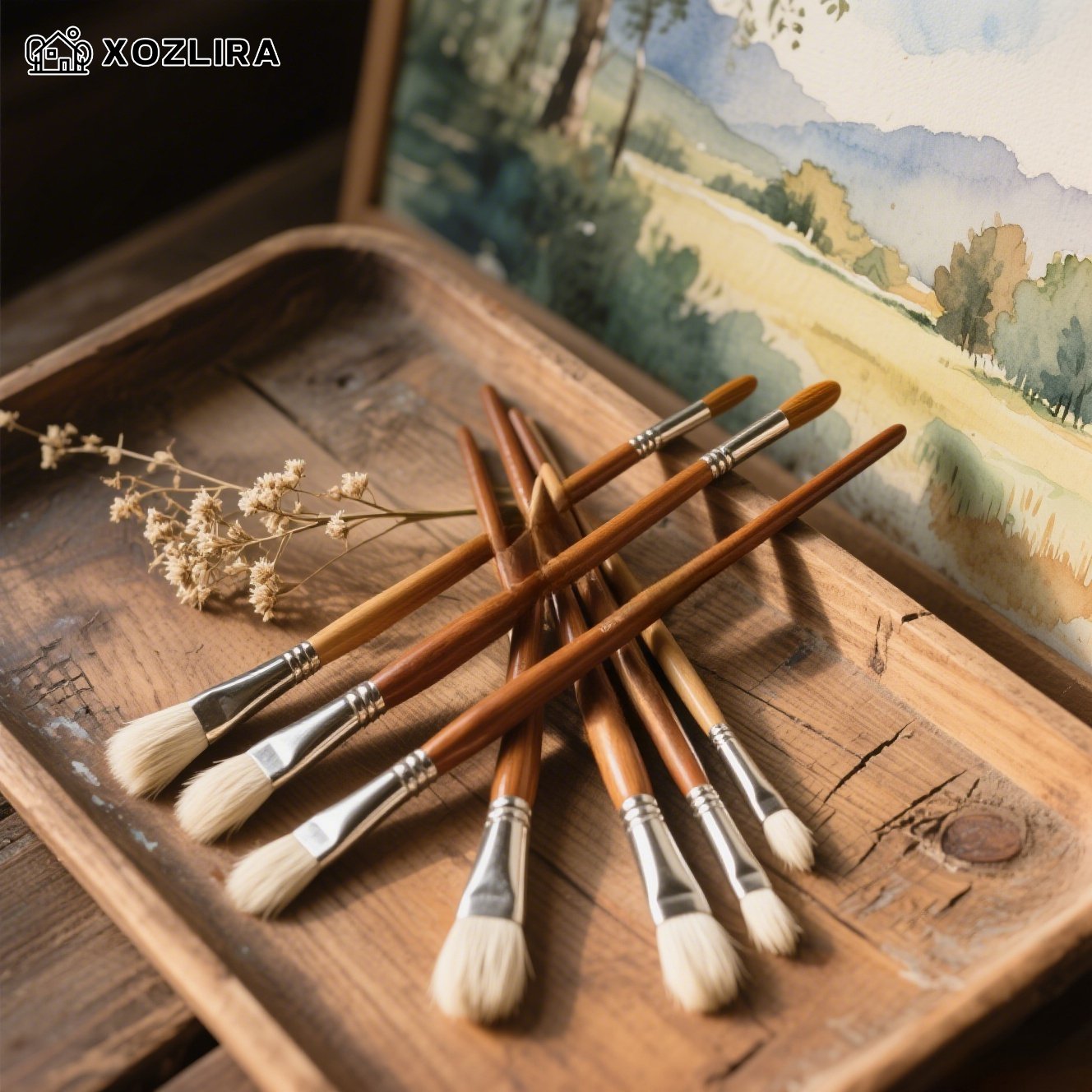 늑대털 구아슈 브러시