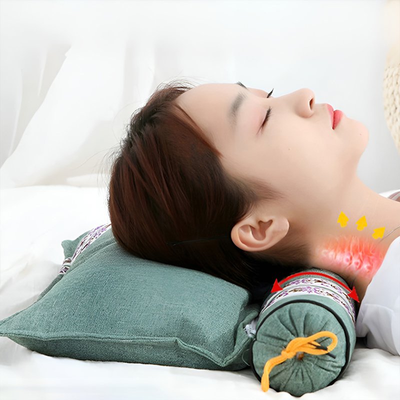 린넨 목케어 쑥베개