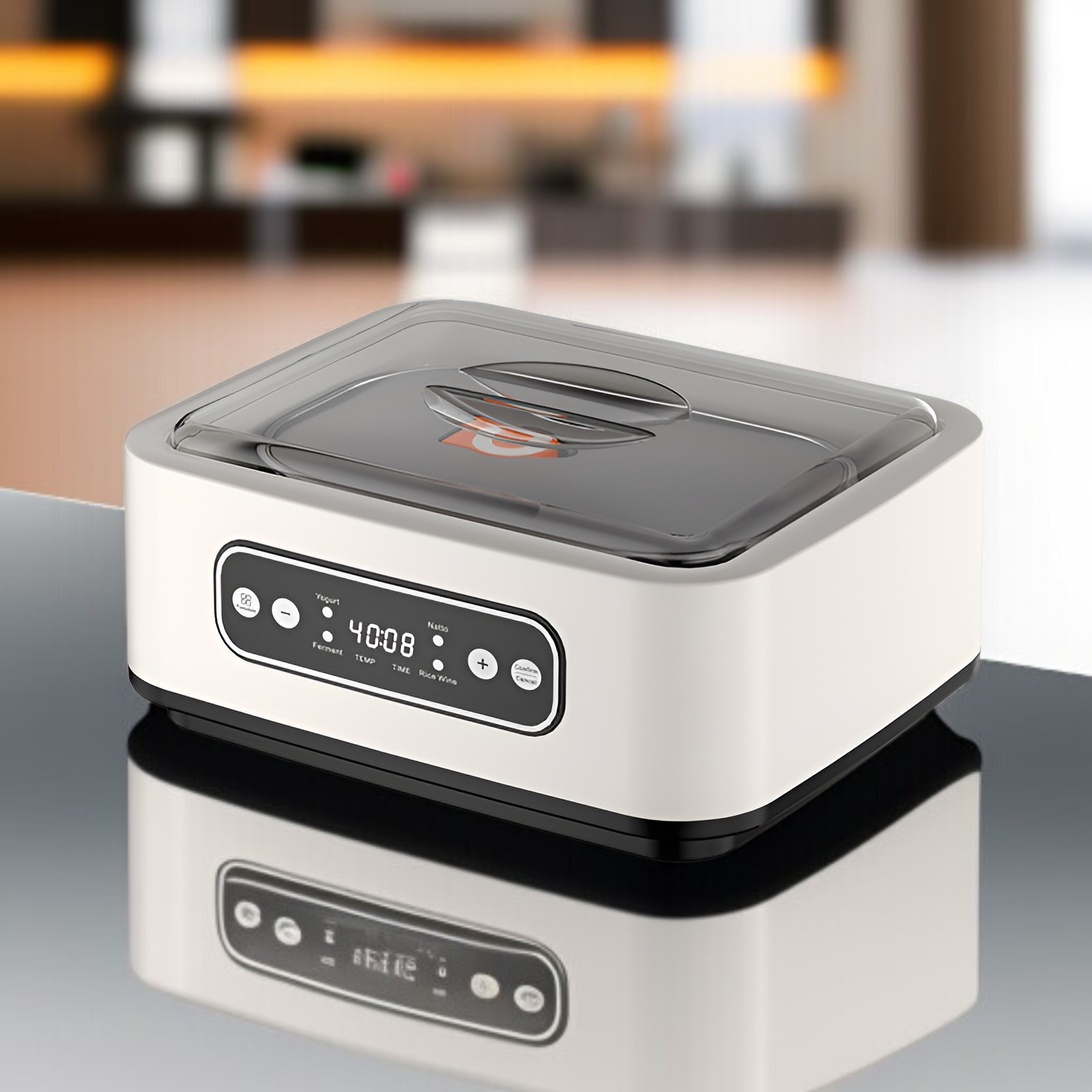 Joghurtmaschine, Haushalts-Vollautomatik-Multifunktions-Edelstahl-Reiswein-Natto-Intelligente Konsta