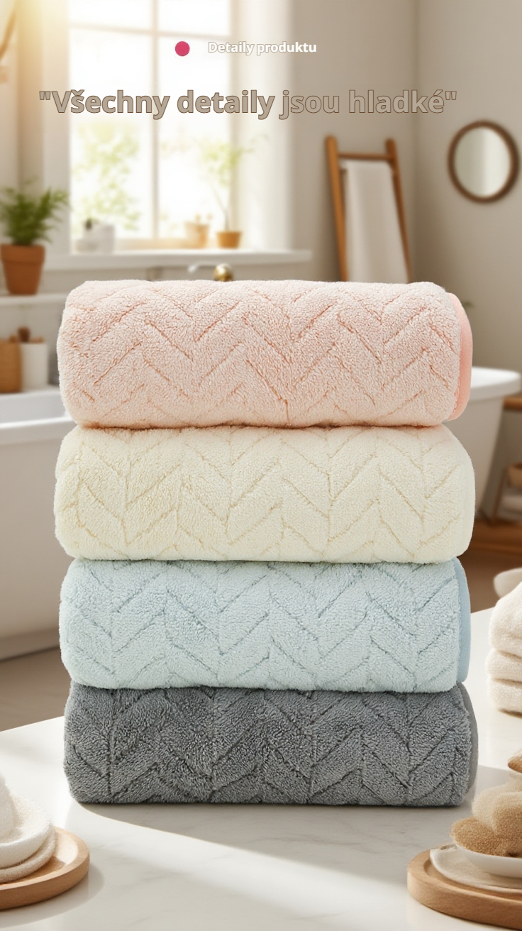 Ukázka absorpce vody savým ručníkem