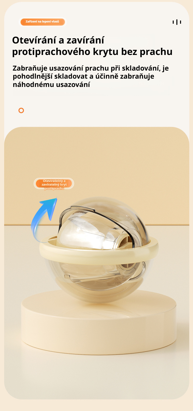 Ekologický čistič oblečení bez baterií