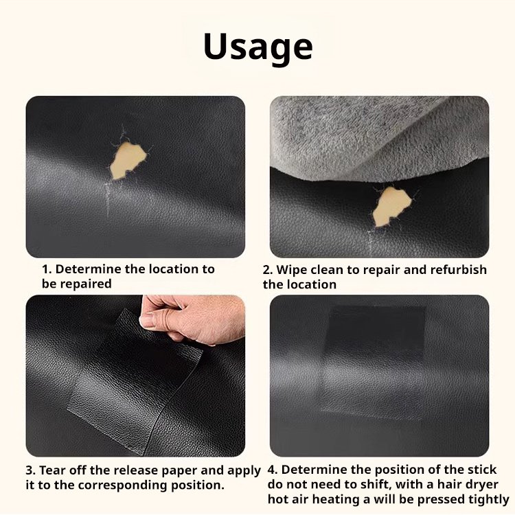 Don’t replace expensive leather! Repair rips, cracks, and holes in 10 seconds.