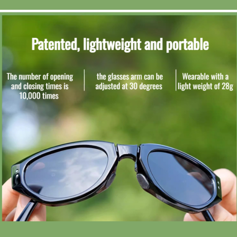 Women's lightweight foldable cat eye protection summer small folding sunglasses