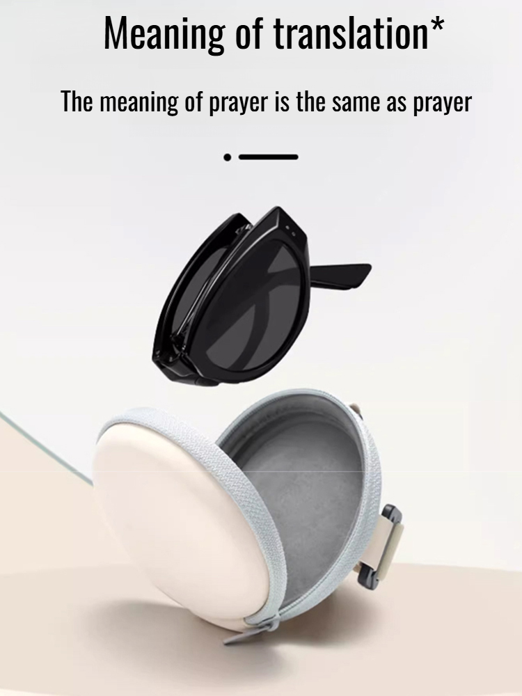 Women's lightweight foldable cat eye protection summer small folding sunglasses