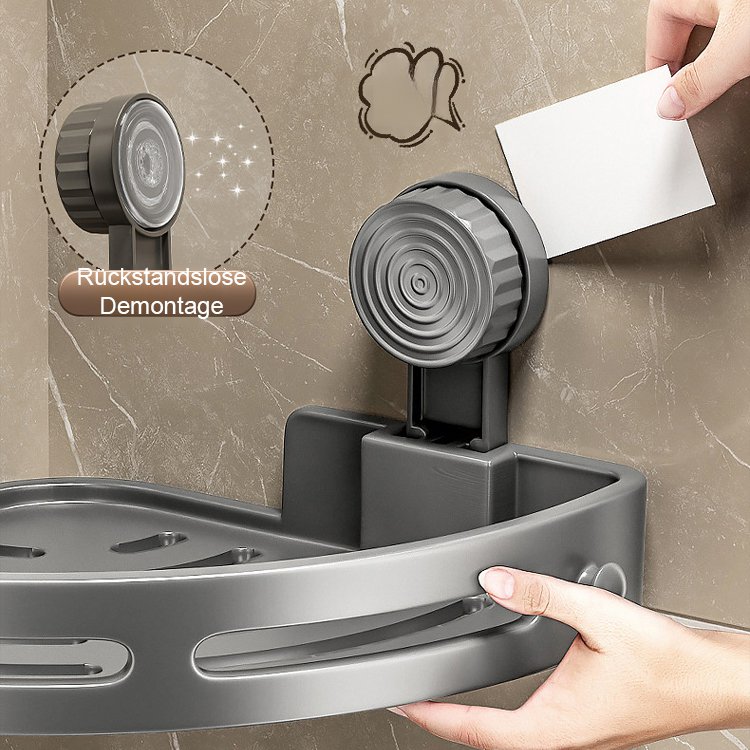 Saugnapf-Dreieckregal