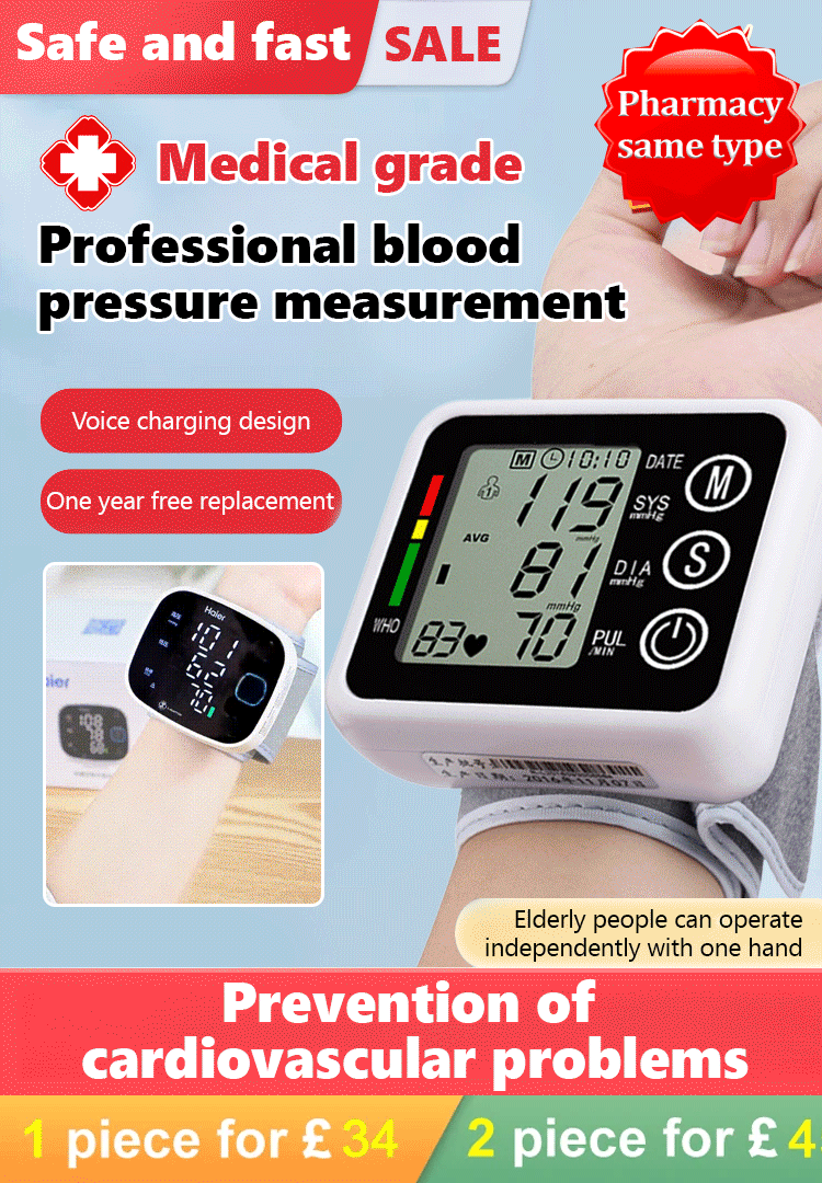 Healthy Wrist Electronic Blood Pressure Monitor
