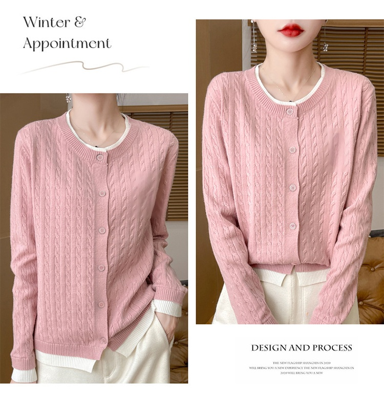 봄, 가을용 여성 니트 가디건