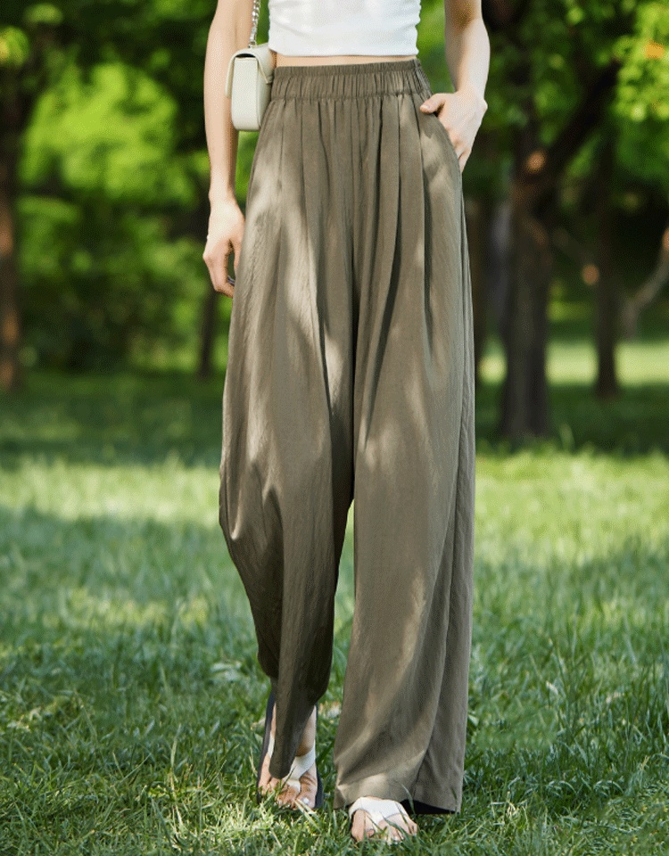 冷感ワイドパンツ