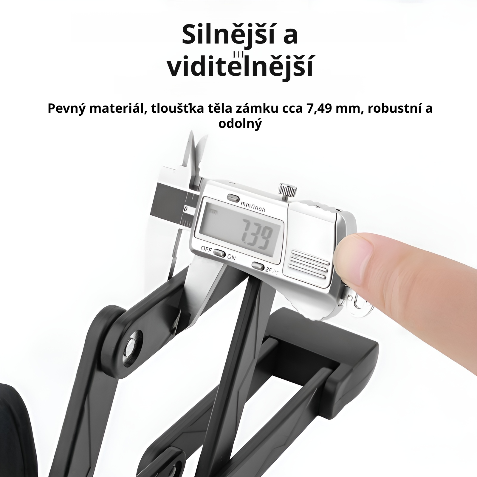 Zámek na kolo, zámek proti krádeži pro horská a silniční kola, skládací zámek.